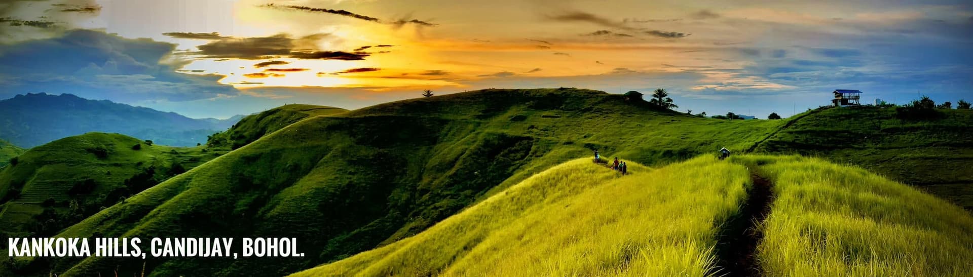Panoramic horizon over the Candijay hills at mid-afternoon
